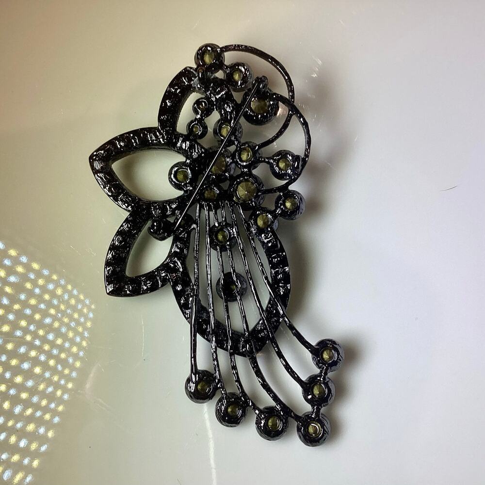 Large Rhinestone Brooch - Picture 3 of 5